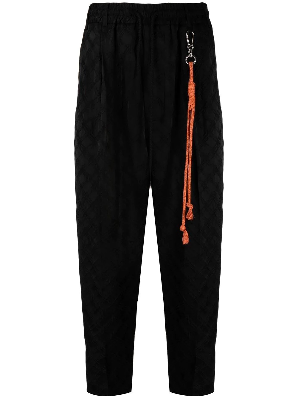 diamond-pattern lounge pants - 1