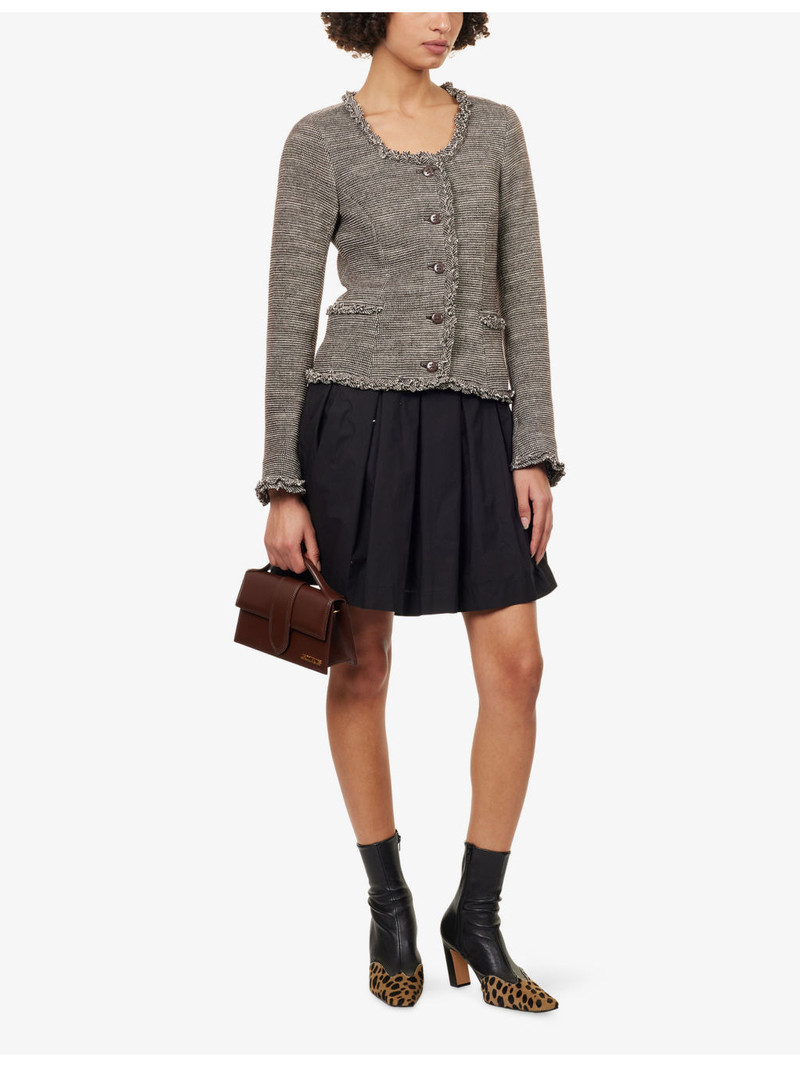 SKALL Valse Pleated Cotton-Poplin Mini Skirt outlook