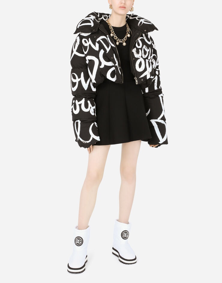 Technical jersey dress with bustier details - 6