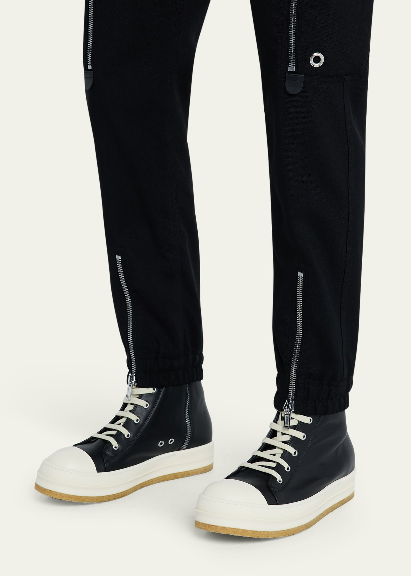 Men's Creep Leather High-Top Sneakers - 2