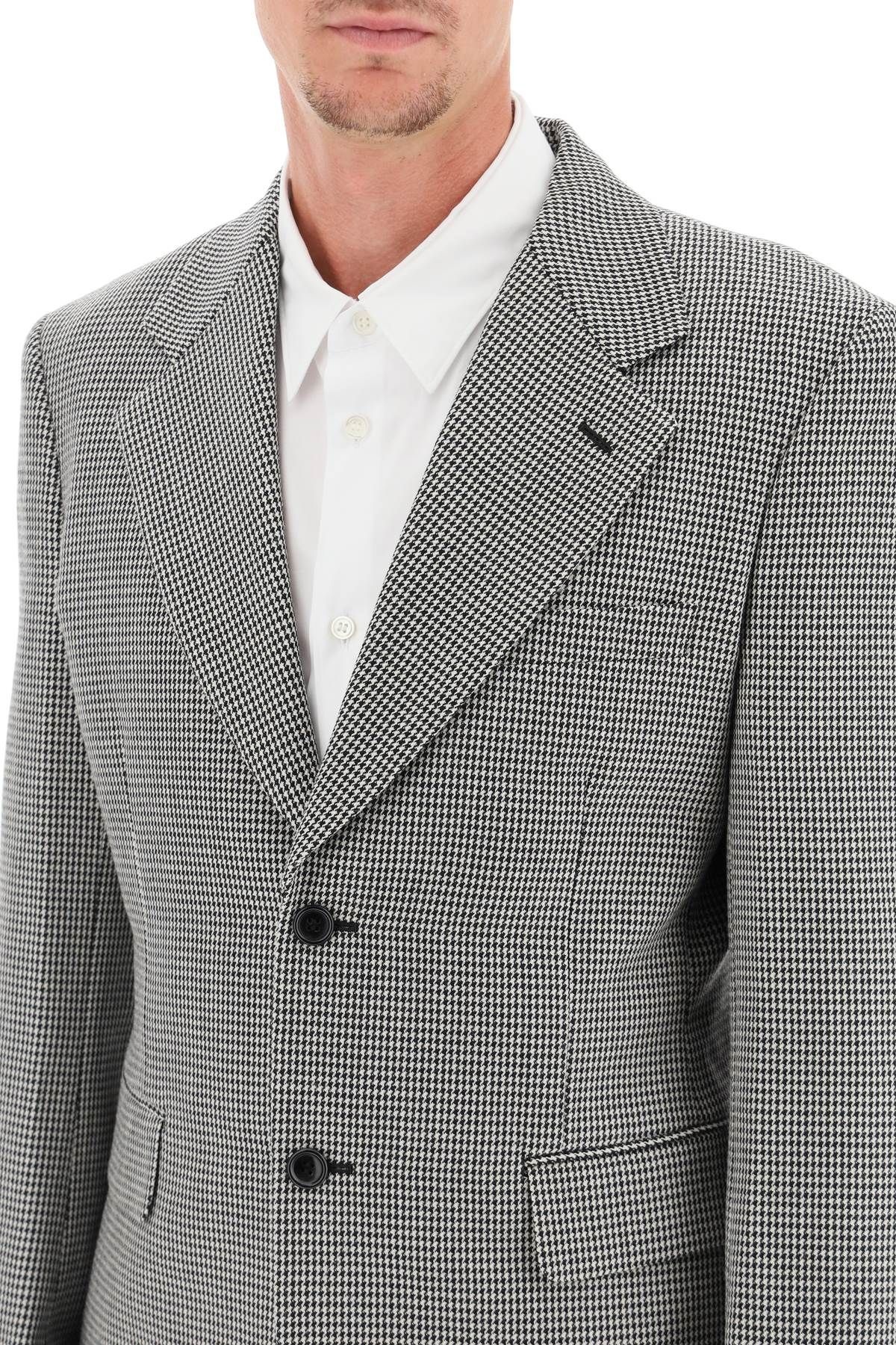 HOUNDSTOOTH SINGLE-BREASTED JACKET - 5