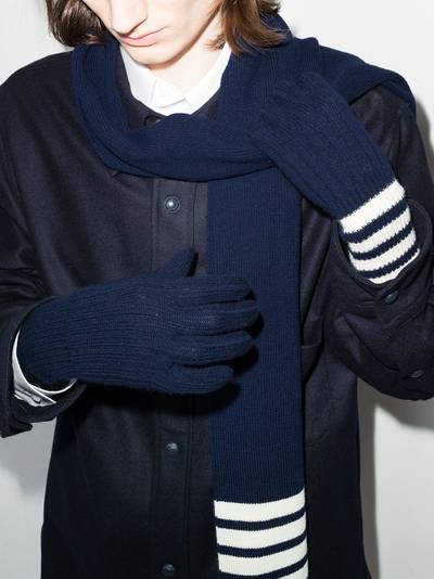 Thom Browne 4 Bar cashmere gloves outlook