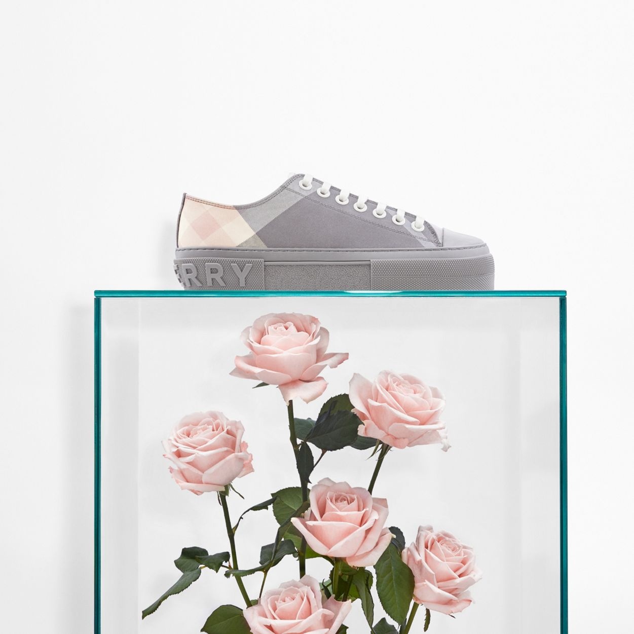 Check Cotton Sneakers - 7