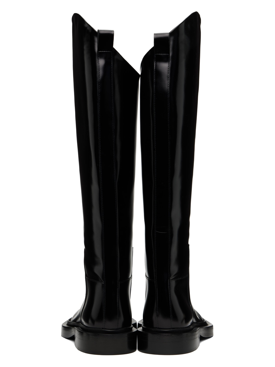 Black Knee Tall Boots - 2