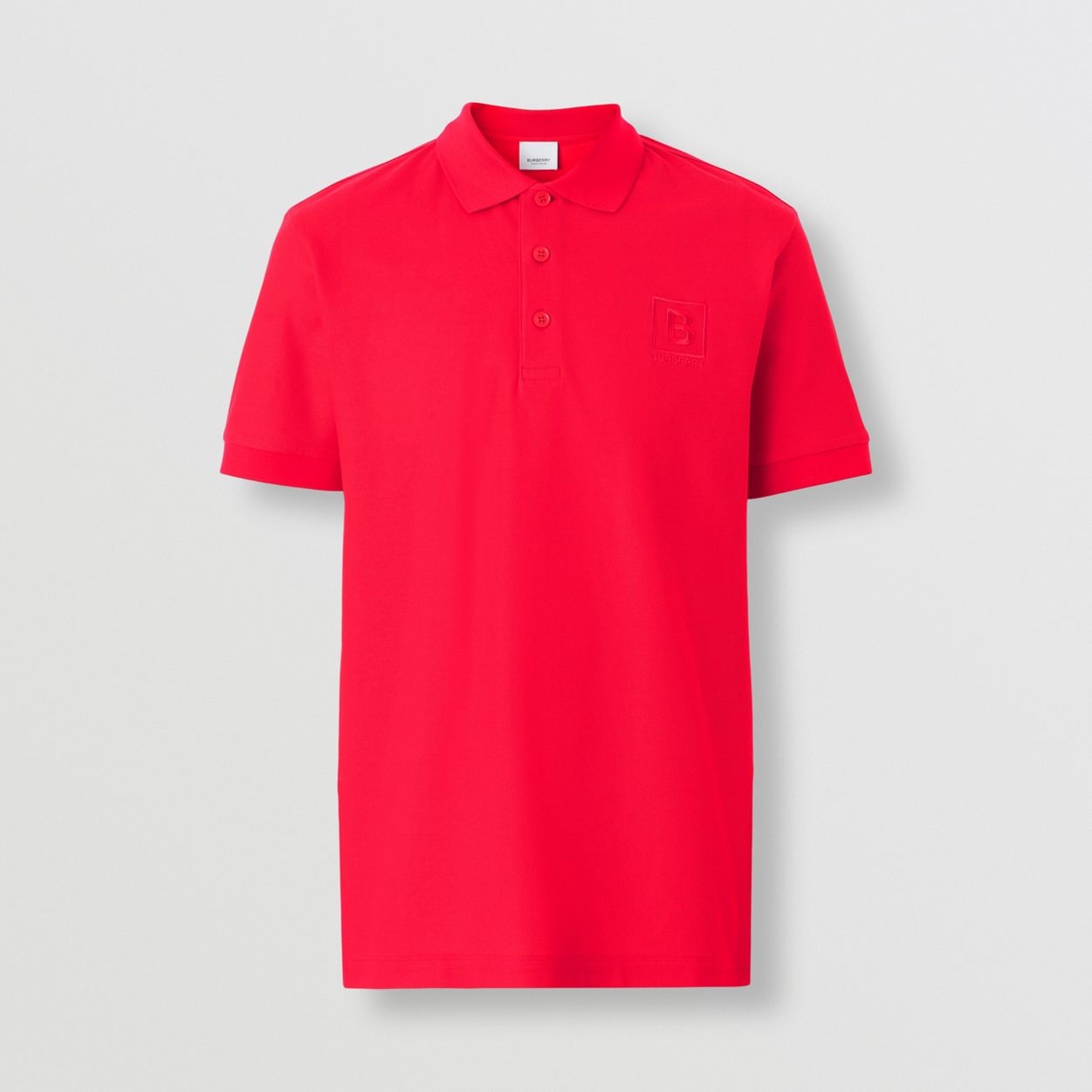 Letter Graphic Cotton Piqué Polo Shirt - 2