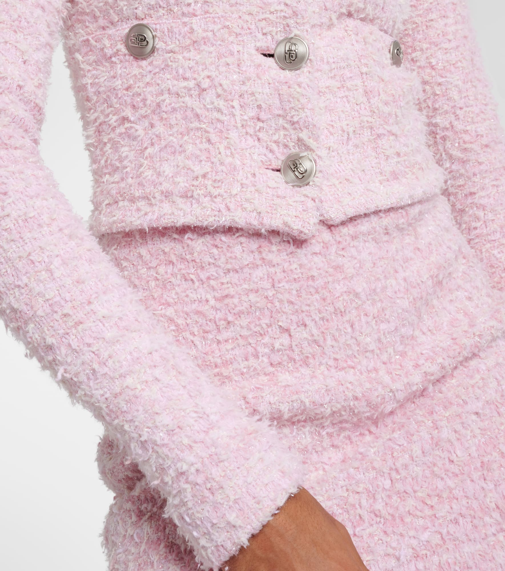 Cropped cotton-blend cardigan - 5