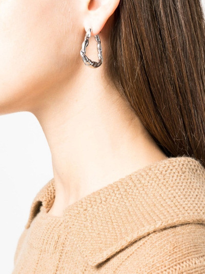Loewe twist-detail hoop earrings outlook