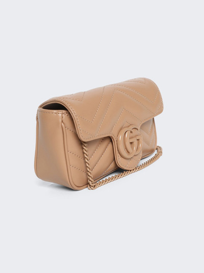 GUCCI GG Marmont Leather Super Mini Bag Camelia outlook