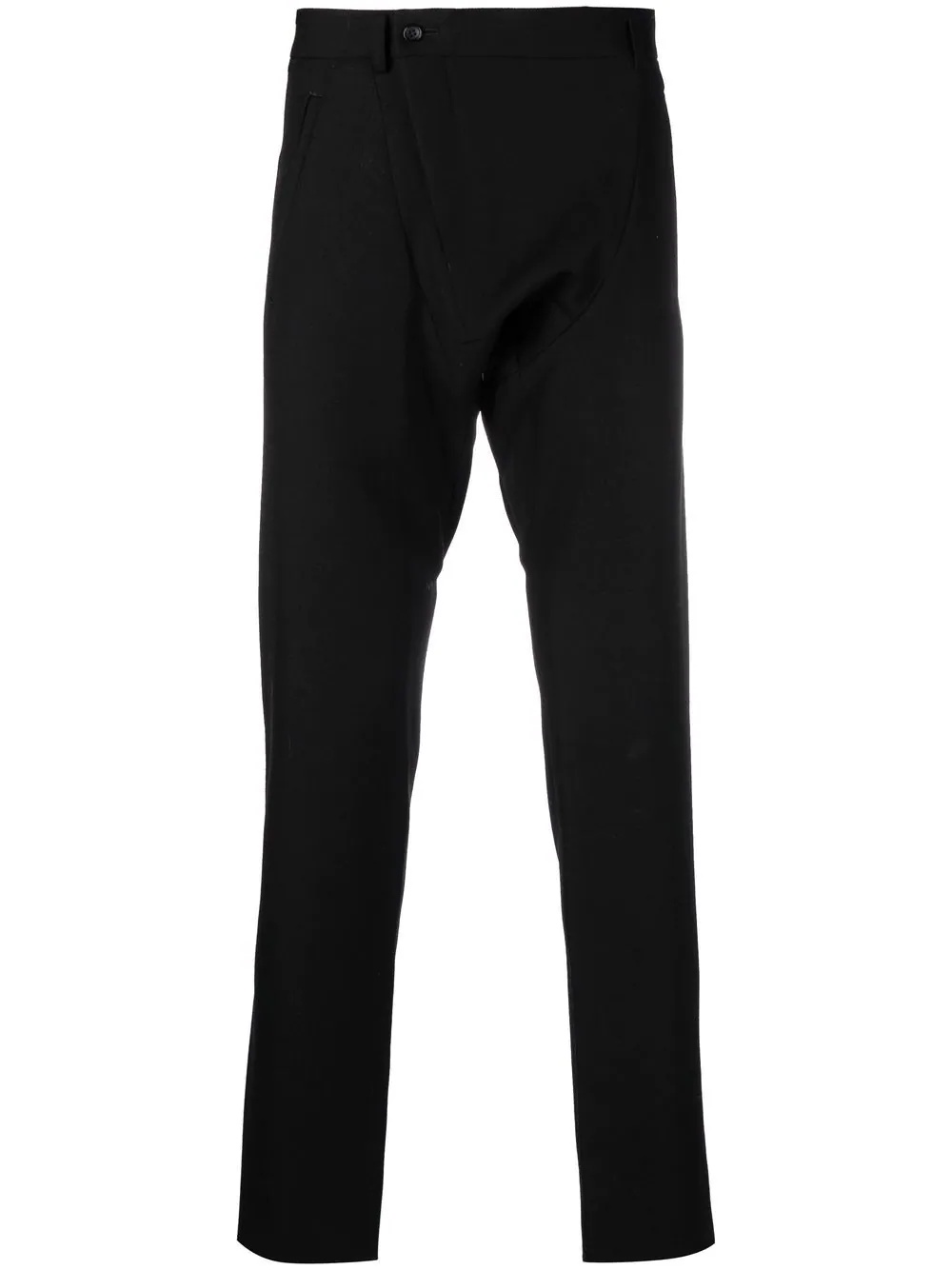 four-pocket wool straight-leg trousers - 1