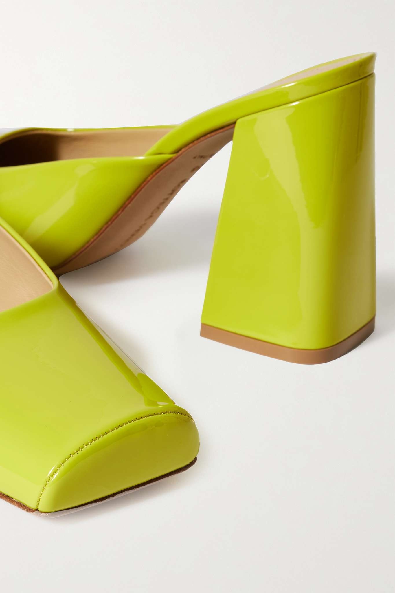 Patent-leather mules - 7