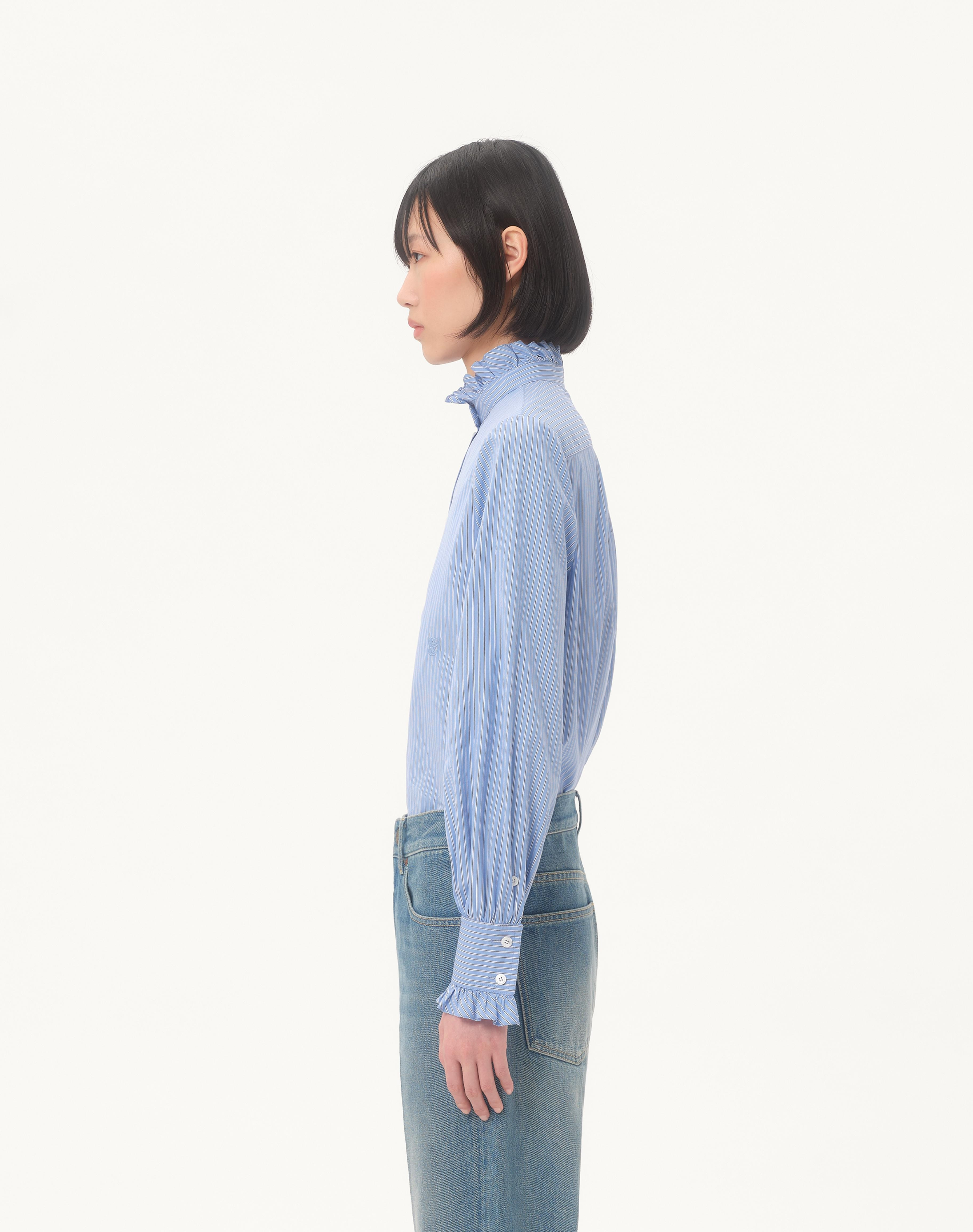 CLASSIC STRIPE POPELINE SHIRT - 6