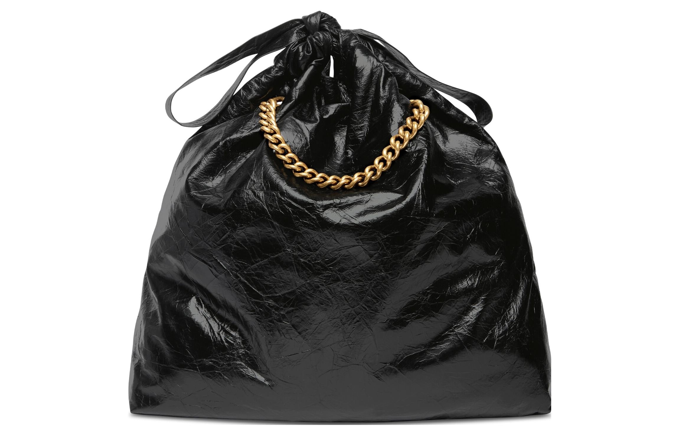 (WMNS) Balenciaga Crush Medium Tote Bag 'Black' 742941210IT1000 - 5