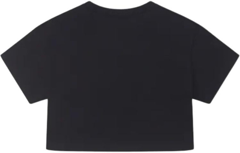 Converse (WMNS) Converse Retro Chuck Cropped T-Shirt 'Black' 10026367-A02 outlook