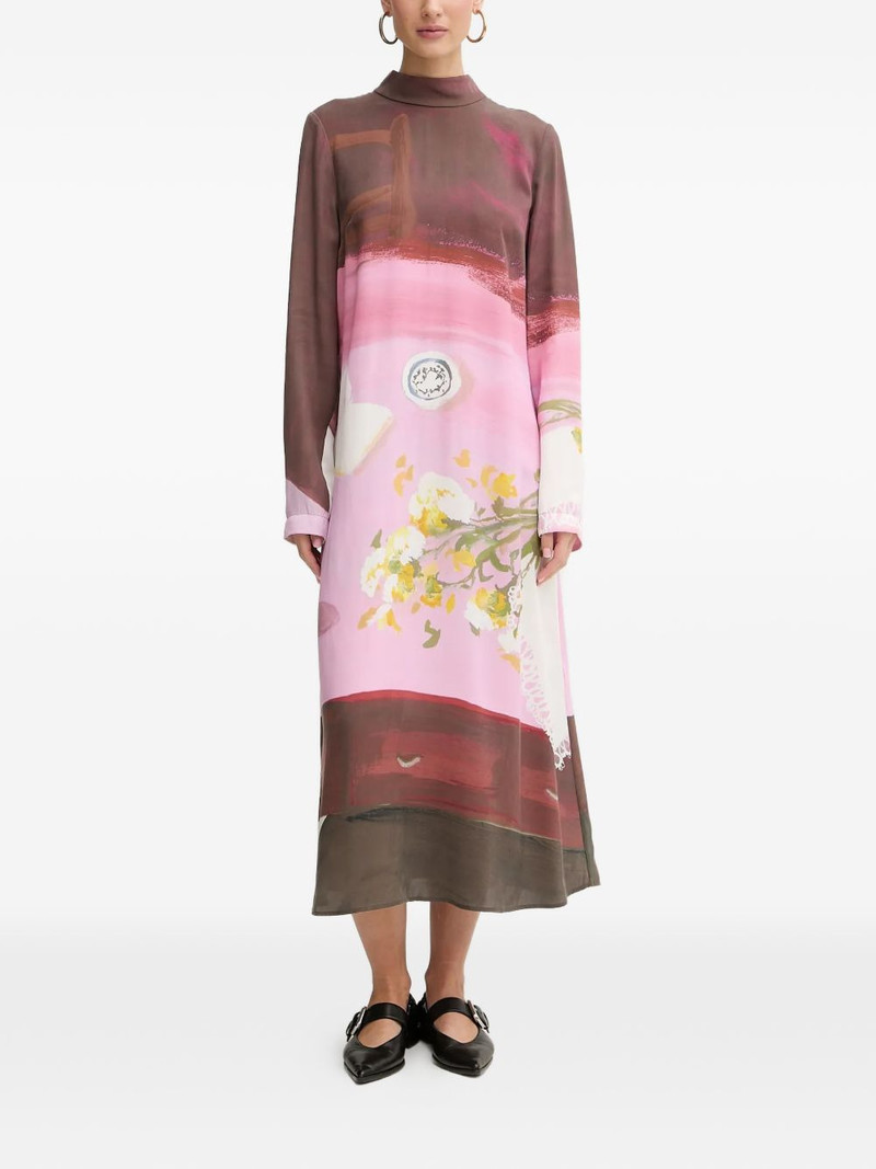 STINE GOYA long-sleeves midi dress outlook