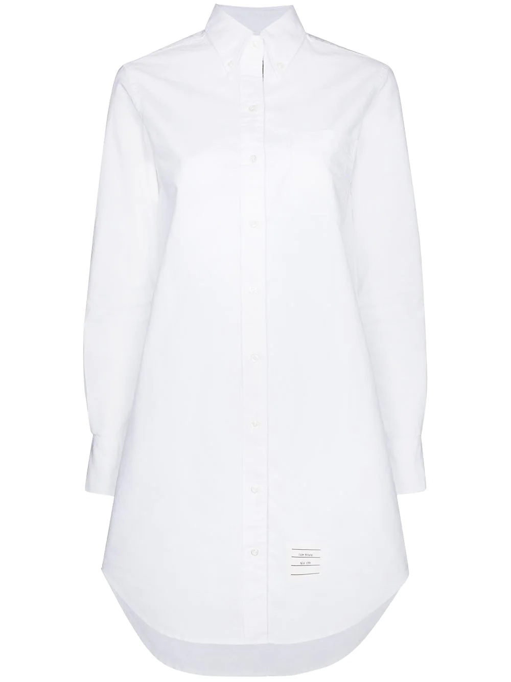 RWB-stripe mini shirtdress - 1