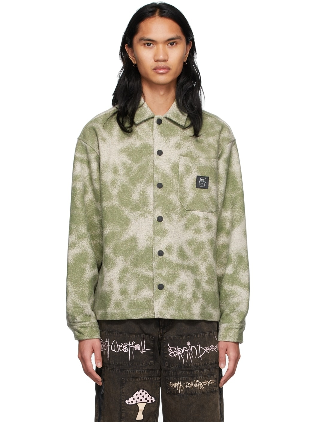 Green Flannel Fireworks Jacket - 1