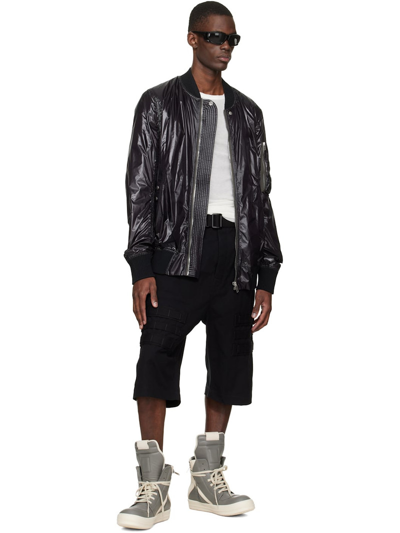 Rick Owens Gray Temple Geobasket Sneakers outlook