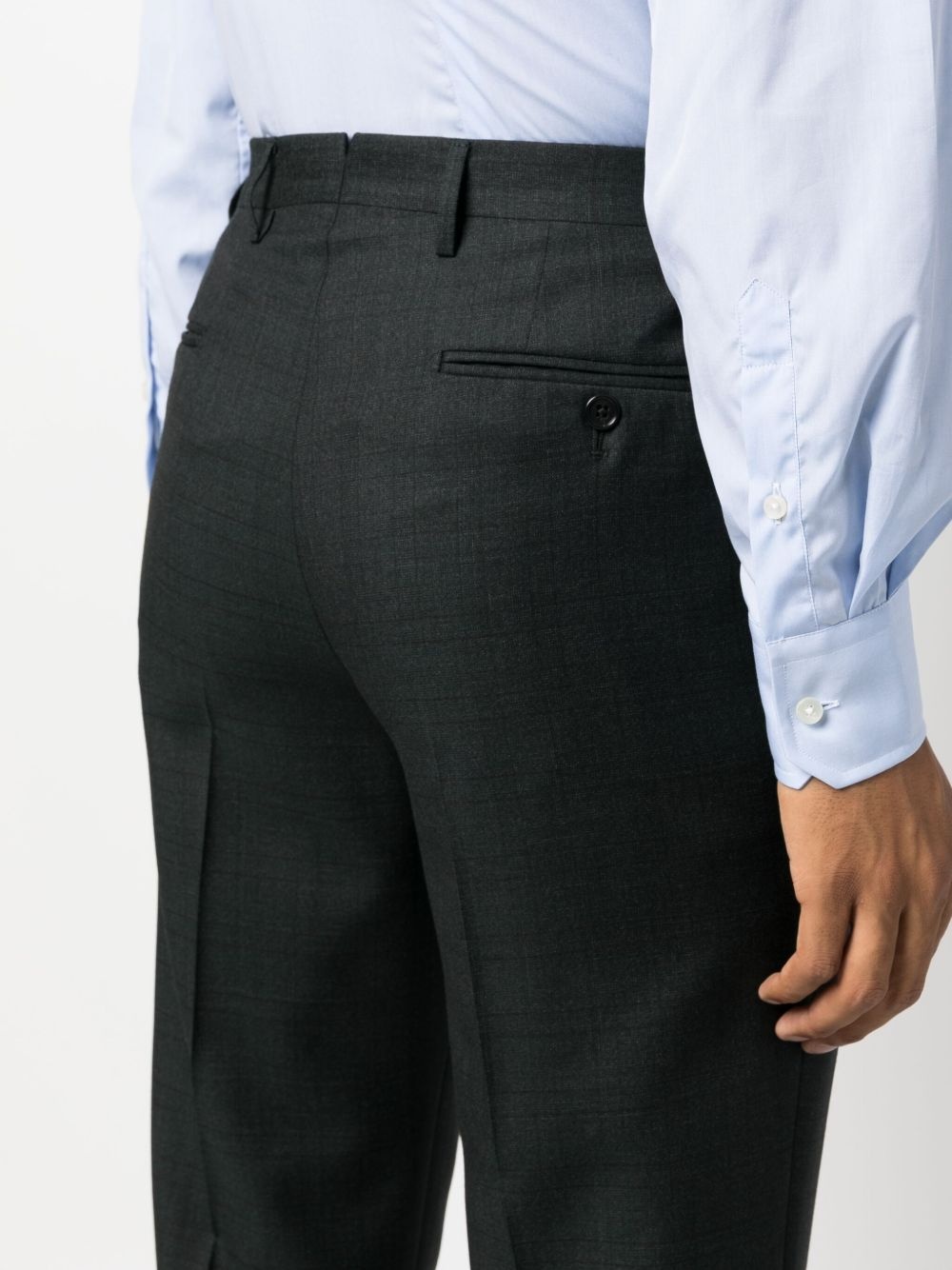 single-breasted wool suit - 6