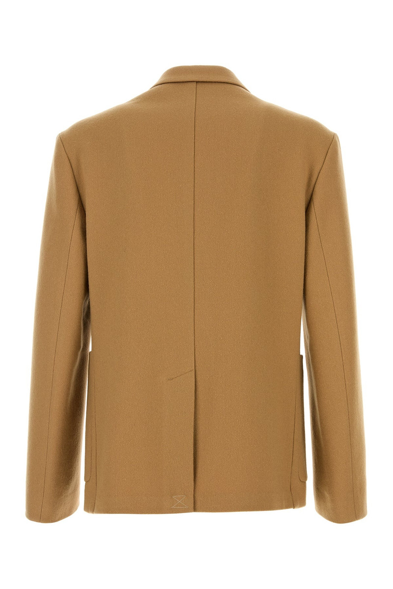 Dries Van Noten Camel wool blend Barleys blazer outlook