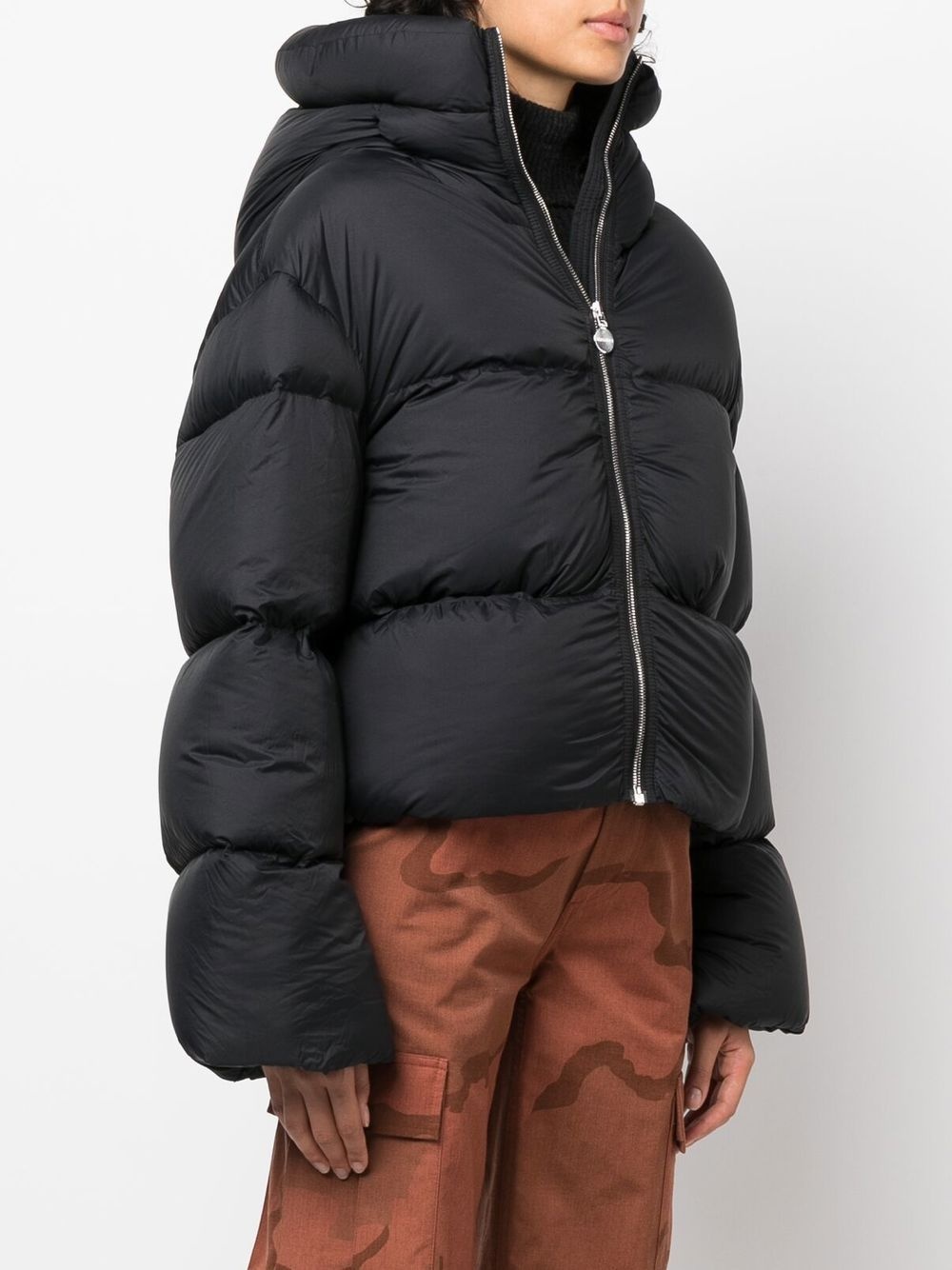 cropped puffer jacket - 3