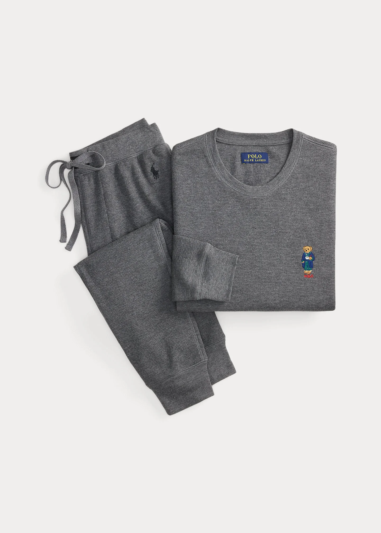 Polo Bear Waffle-Knit Sleep Set - 1
