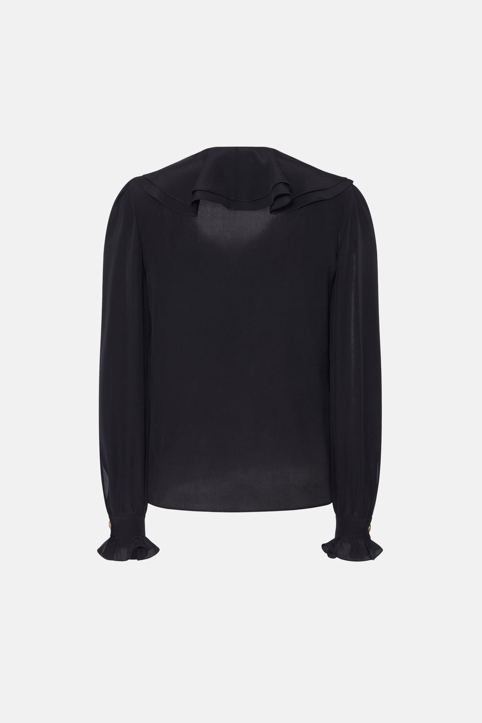SILK BLOUSE WITH VOLANT COLLAR - 2