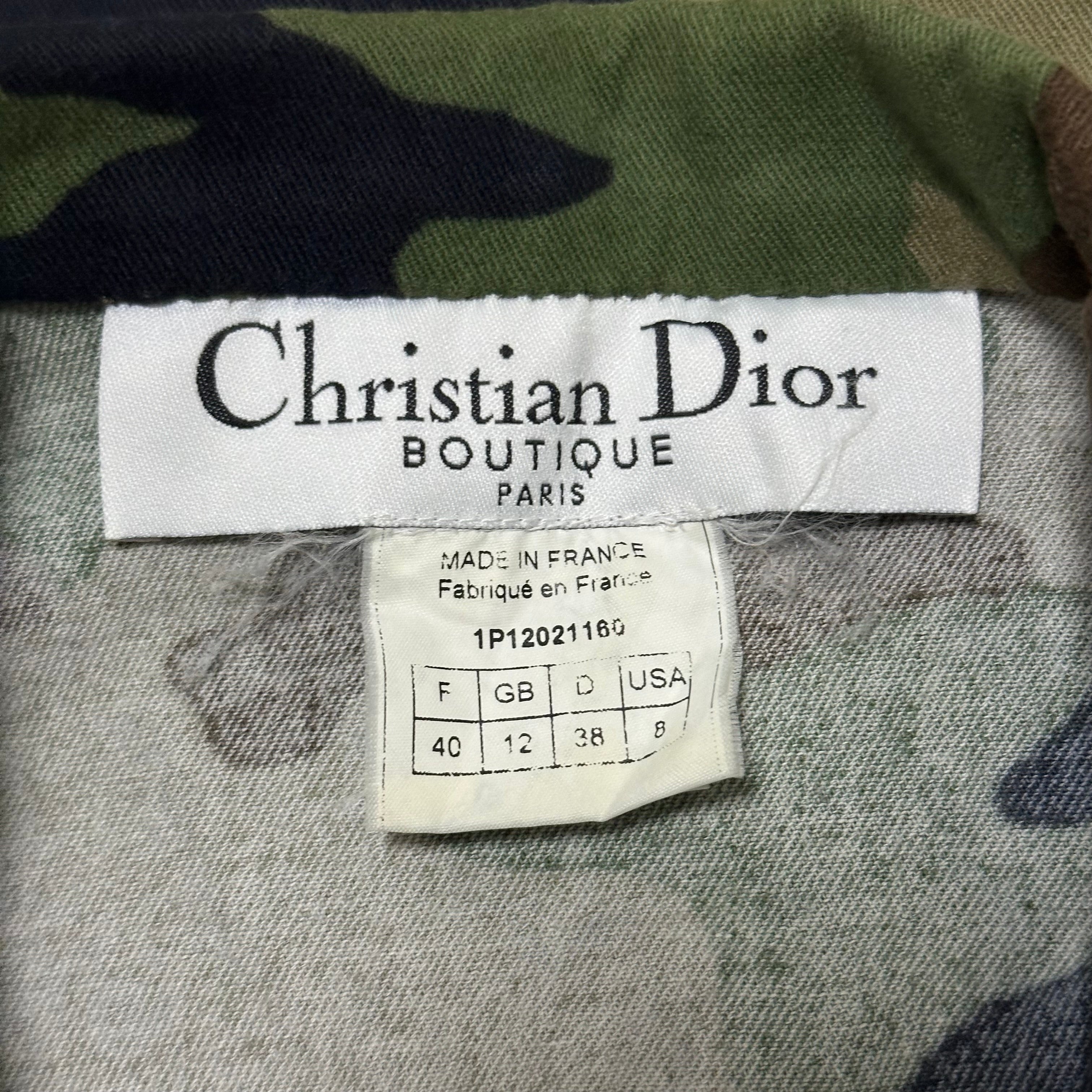 CHRISTIAN DIOR Spring Summer 2001 Camouflage Cropped Jacket - 6