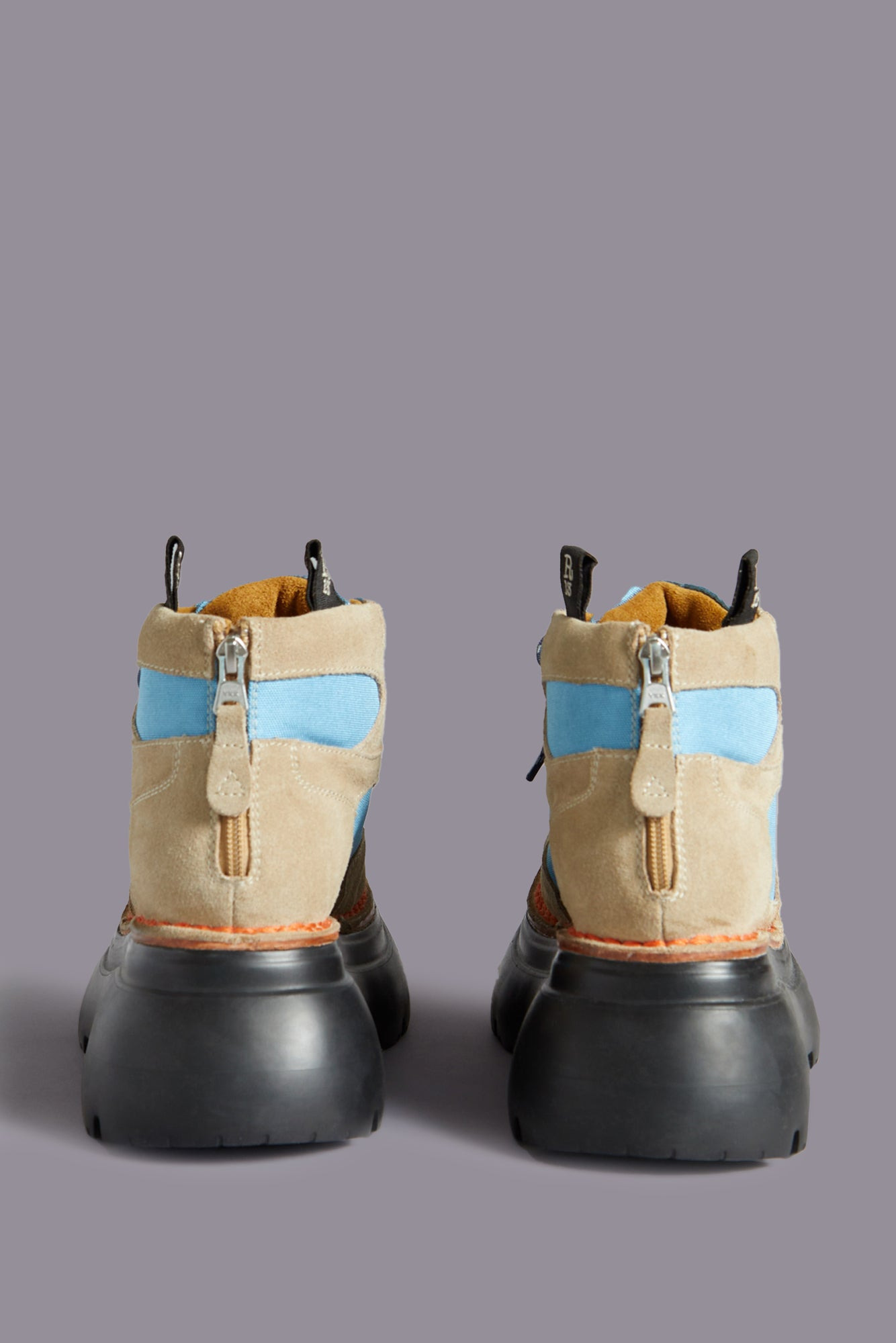 BULKY TRAILBLAZER BOOT - STONE AND BLUE - R13 - 3