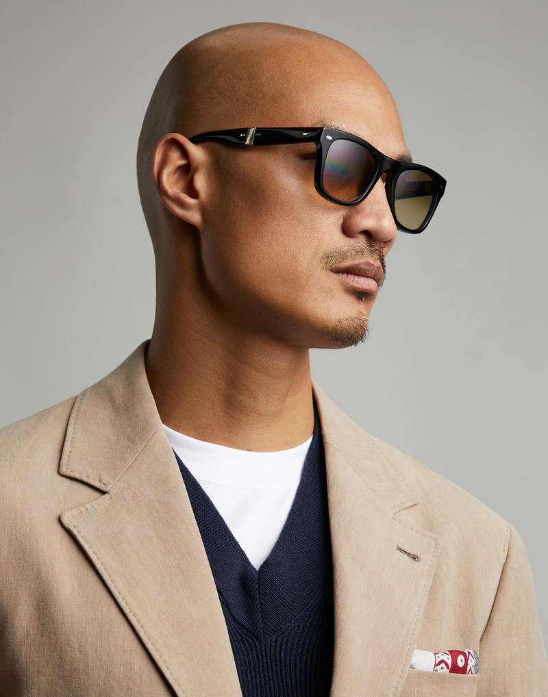 Mr. Brunello folding acetate sunglasses with photochromic lenses 5