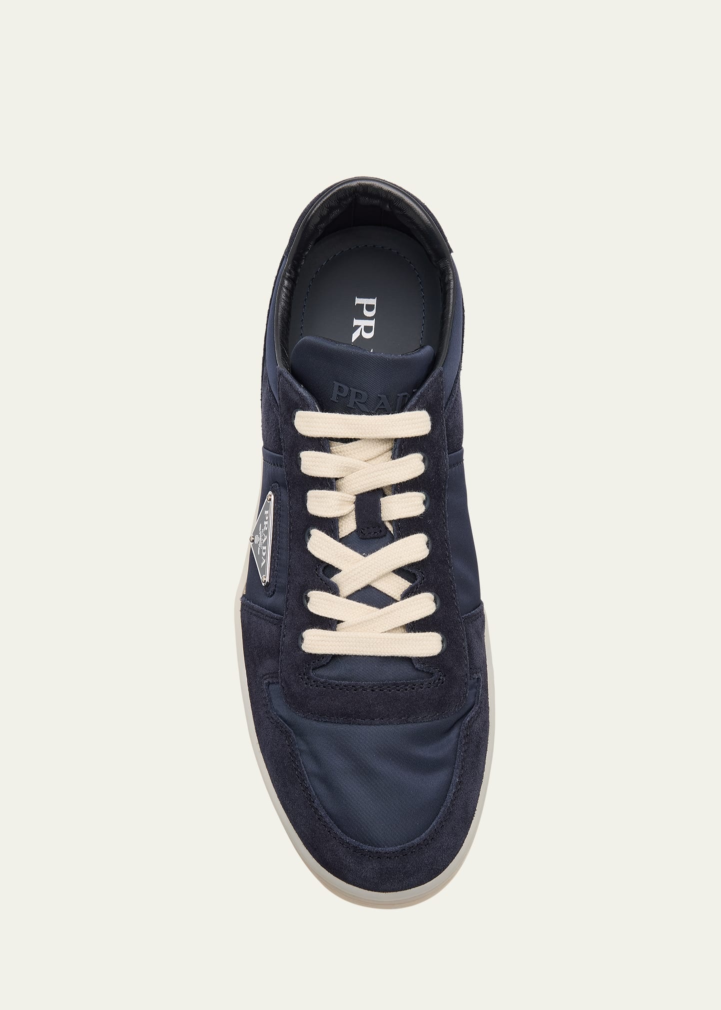 Men's Downtown Nylon and Suede Low-Top Sneakers - 3