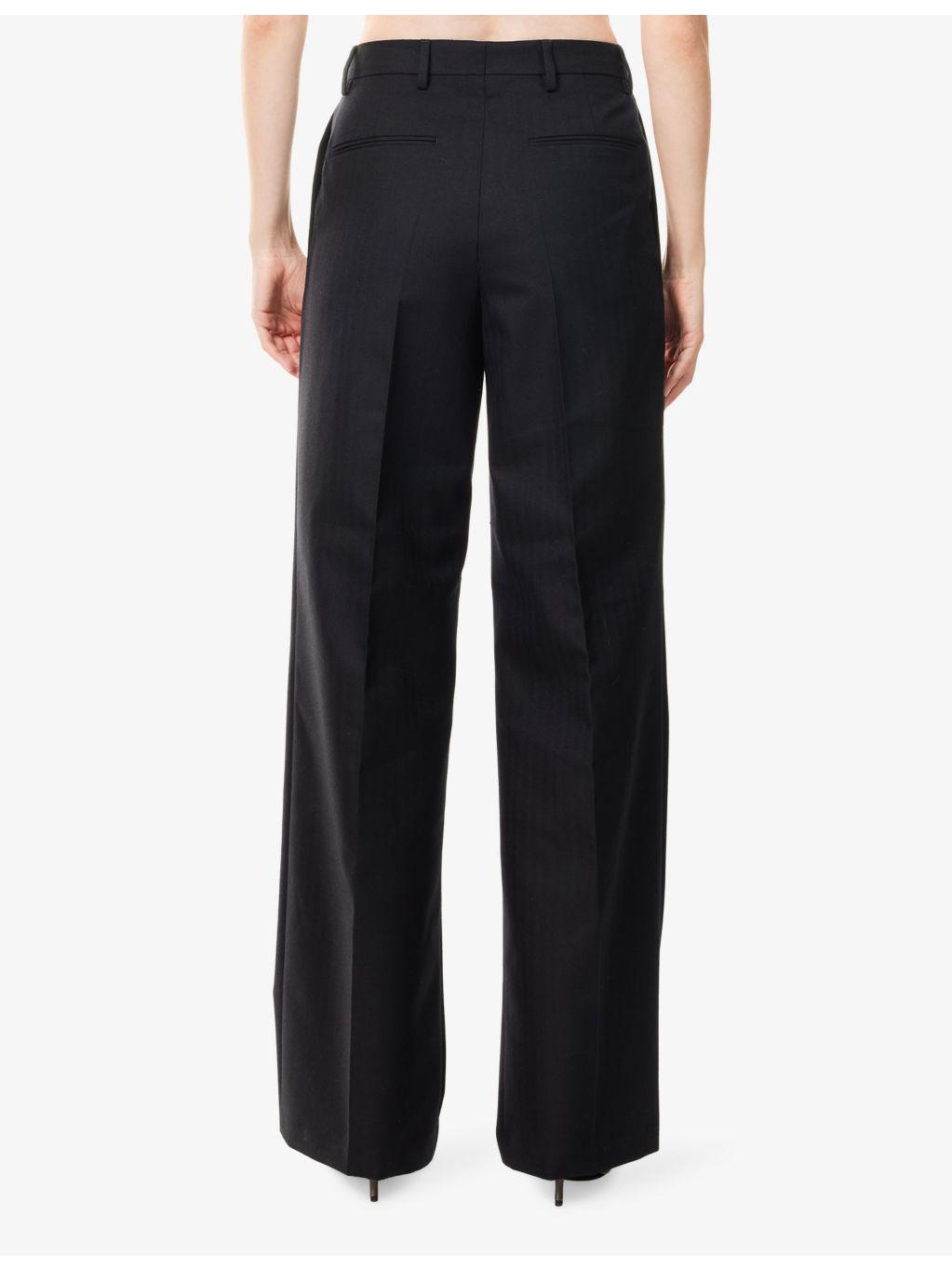 Portias Wide-Leg Wool Trousers - 4