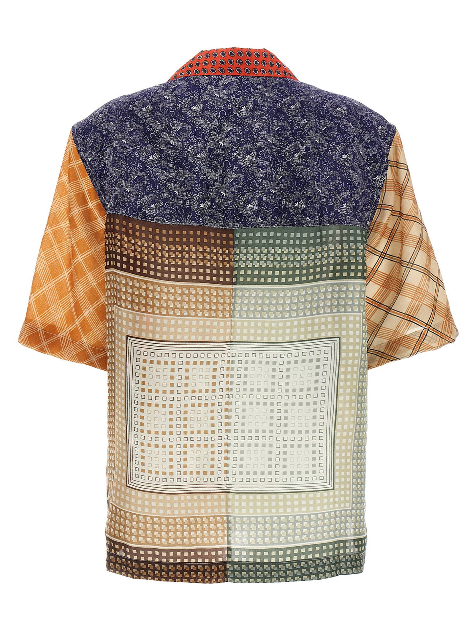 Marine Serre Women 'Regenerated Silk Scarves Bowling' Shirt - 4