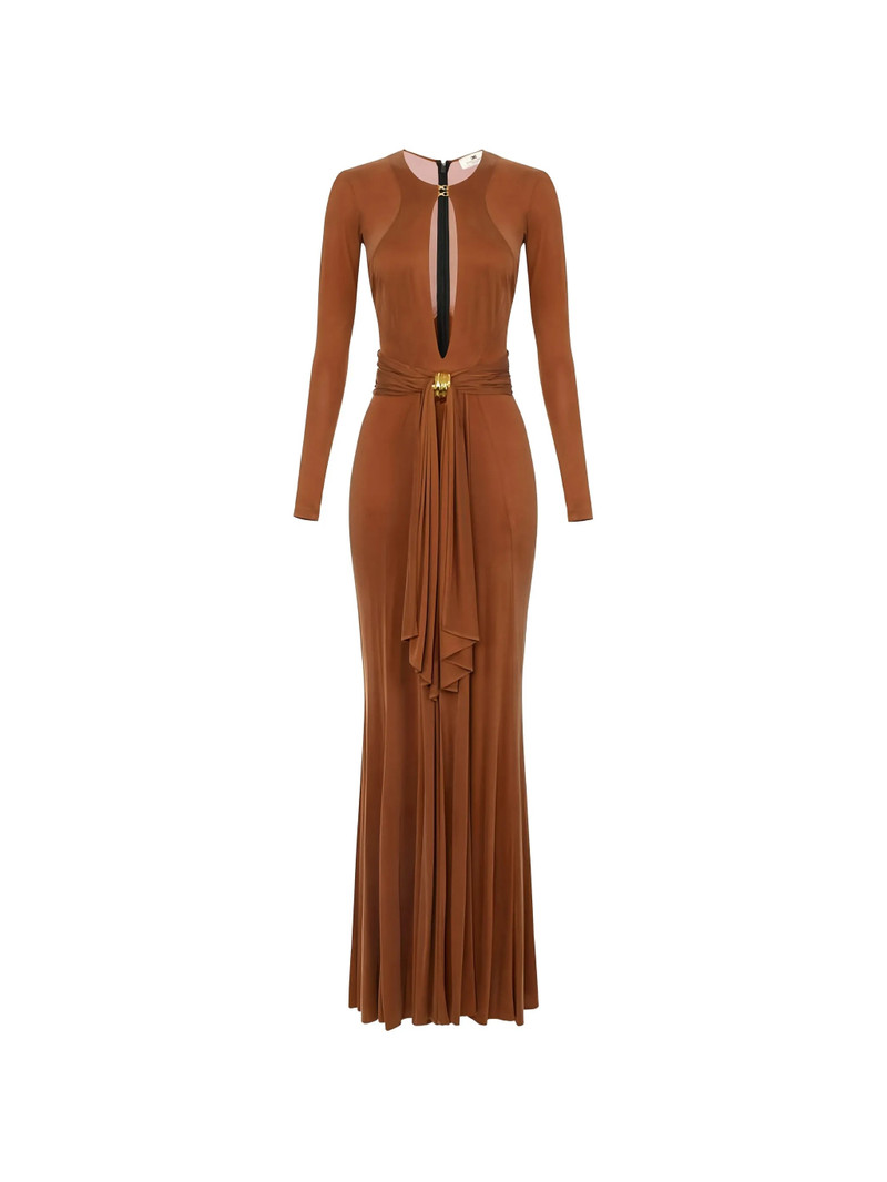 Elisabetta Franchi Keyhole-design Jewell-embellished Dress 1