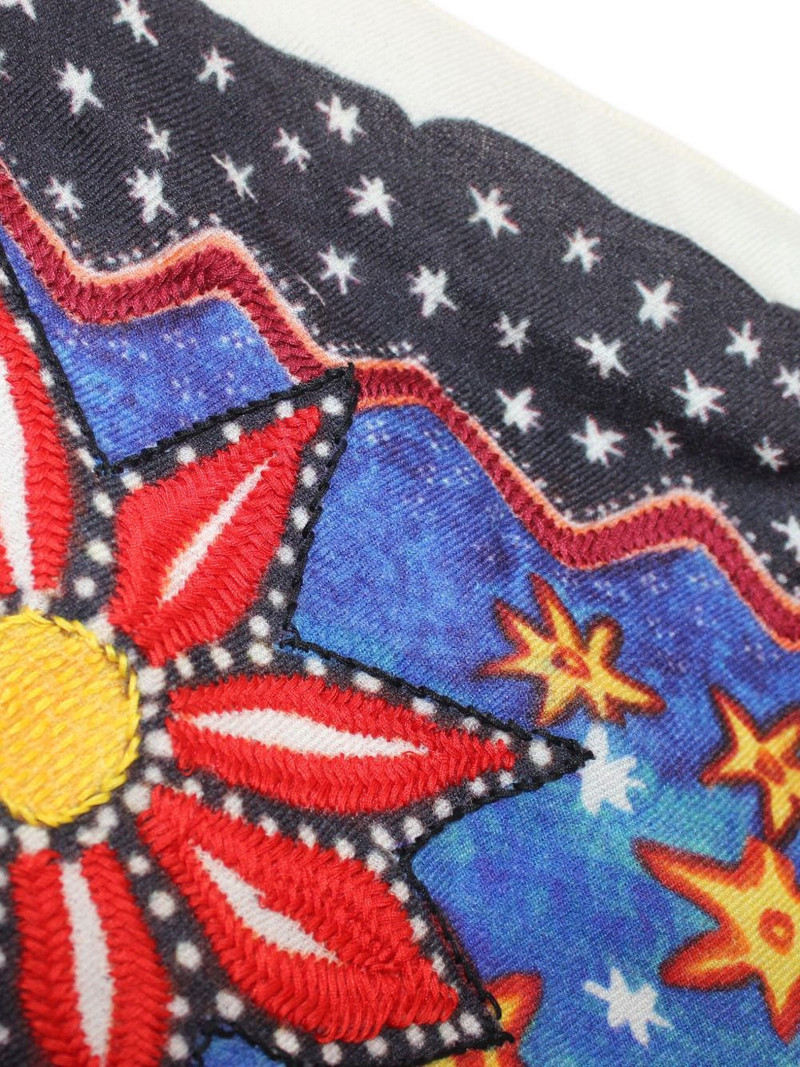 star-print embroidered scarf 3