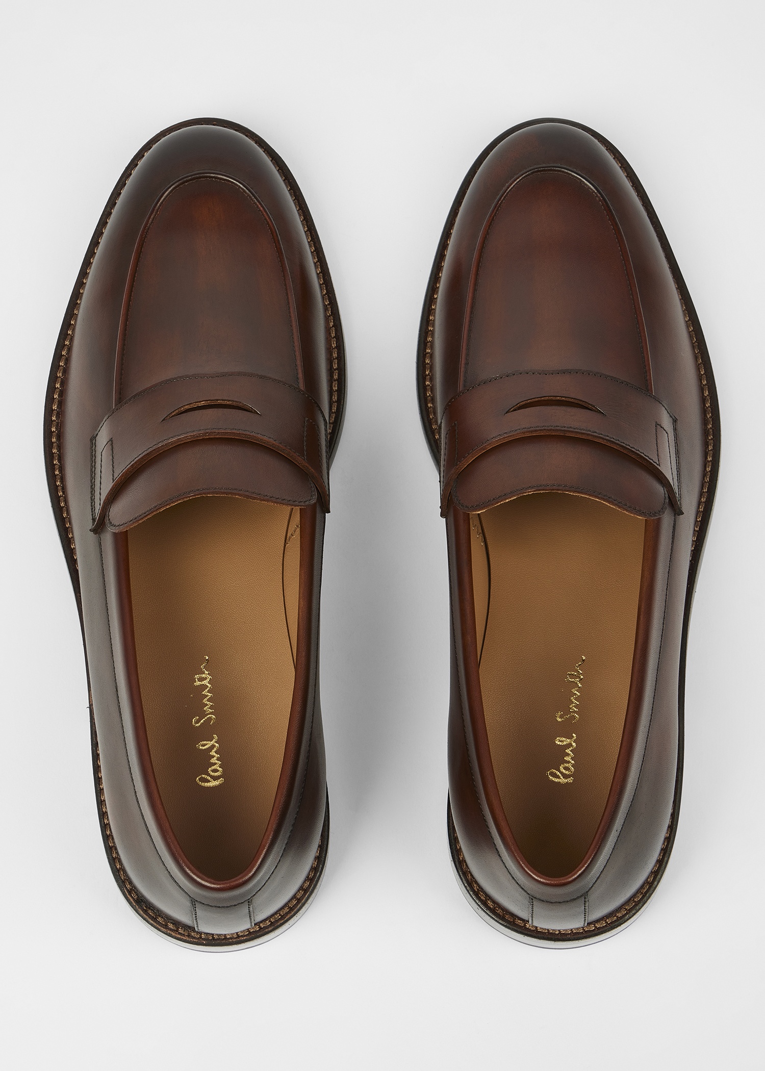 Brown Leather 'Benito' Loafers - 5