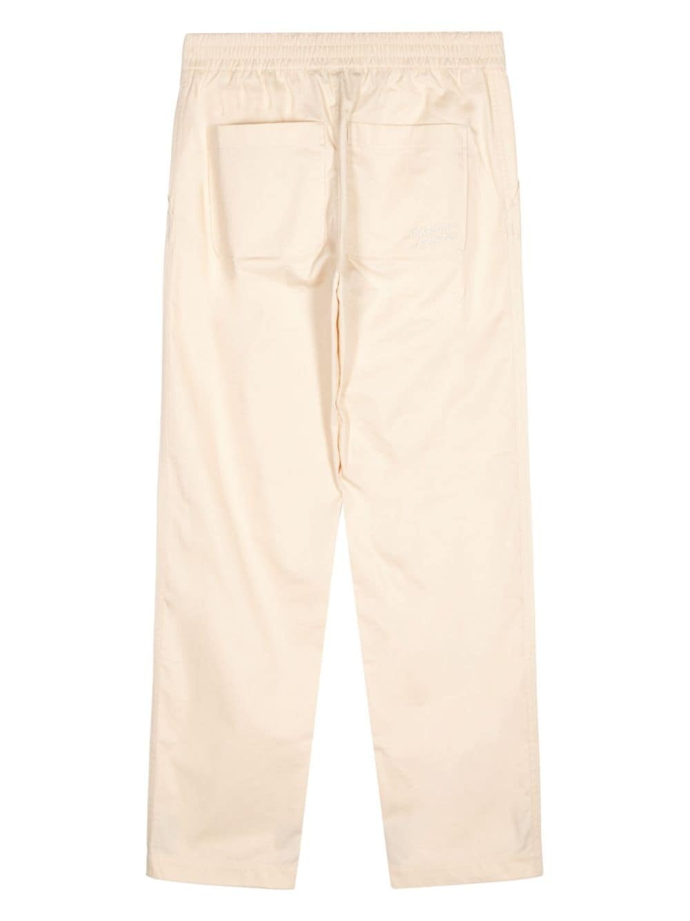 straight-leg cotton trousers - 2