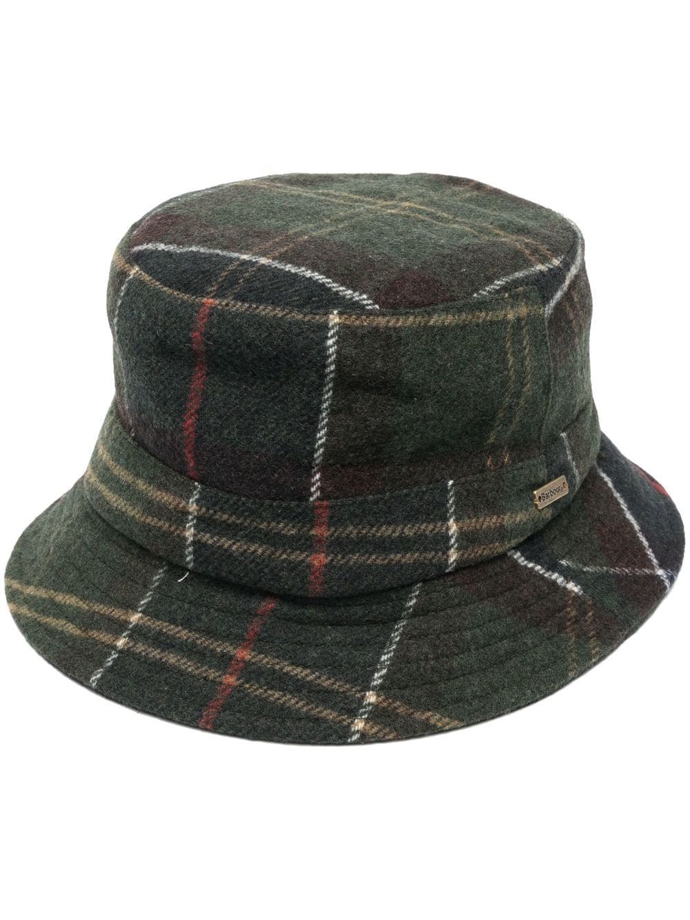 tartan-pattern bucket hat - 1