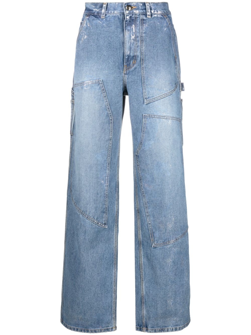 mid-rise wide-leg jeans - 2