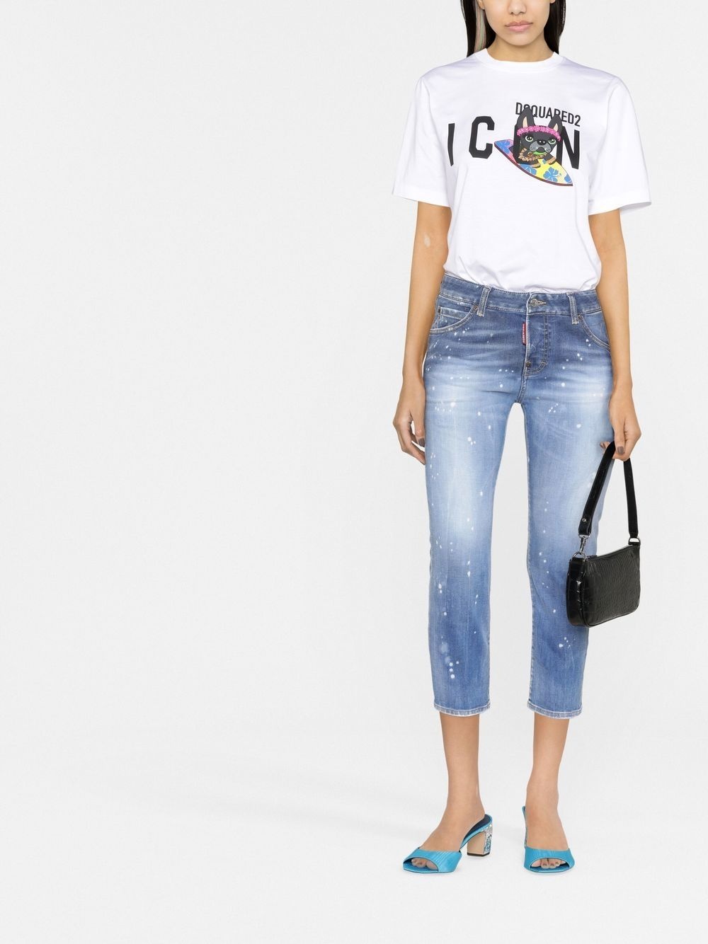cropped skinny jeans - 2
