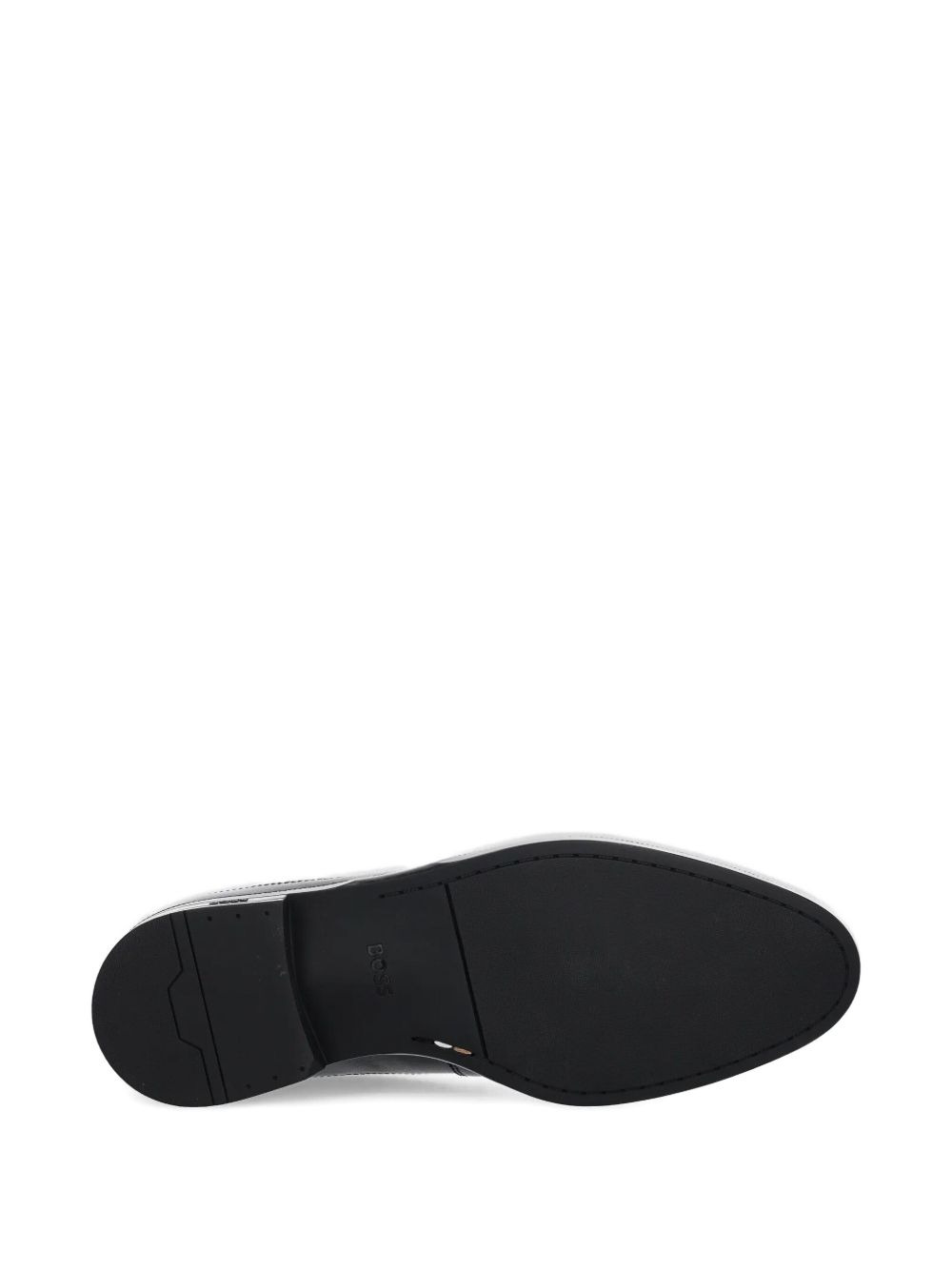 perforated leather lace-up shoes - 4