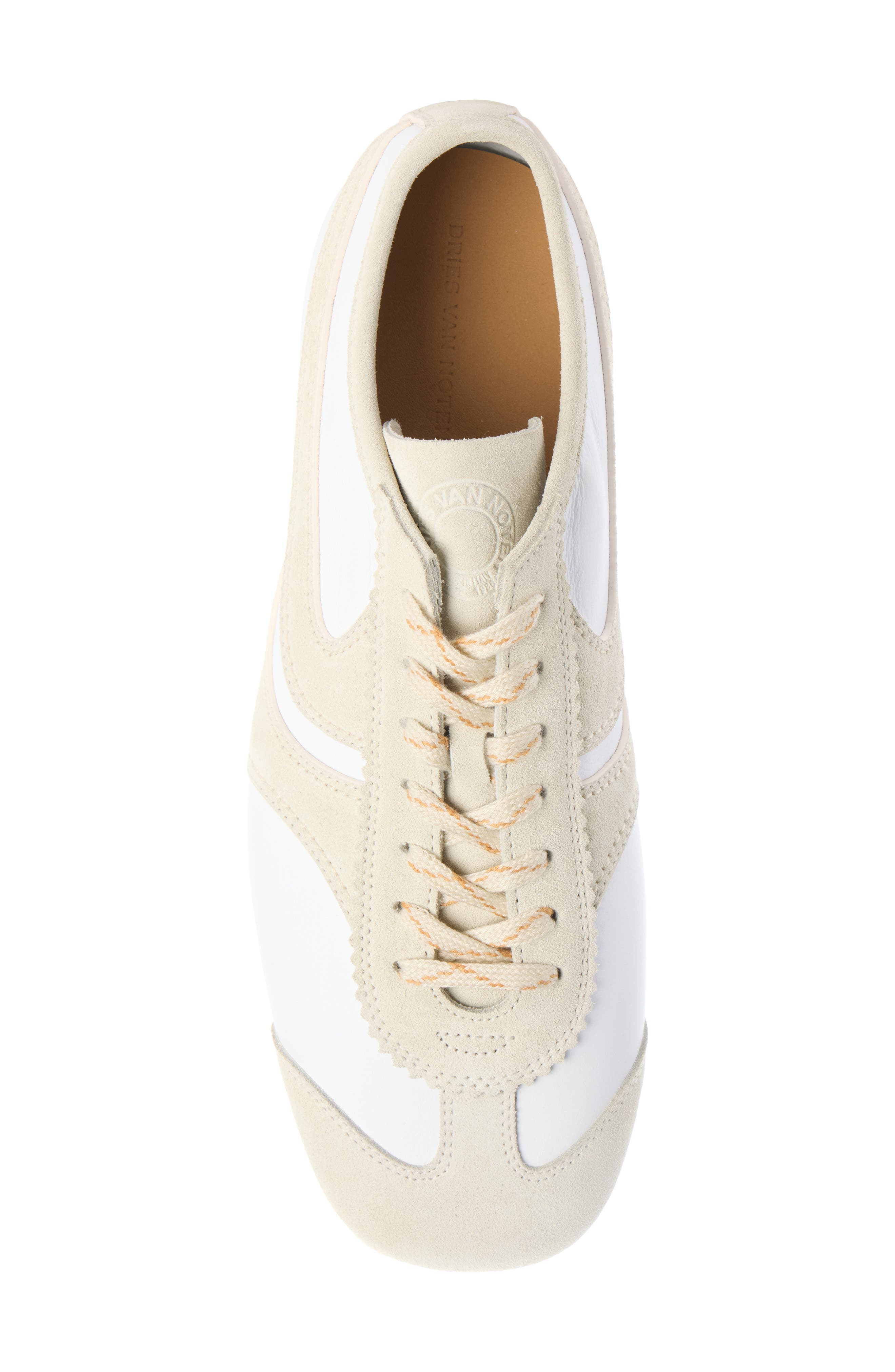 Dries Van Noten Suede Sneaker in White at Nordstrom - 4