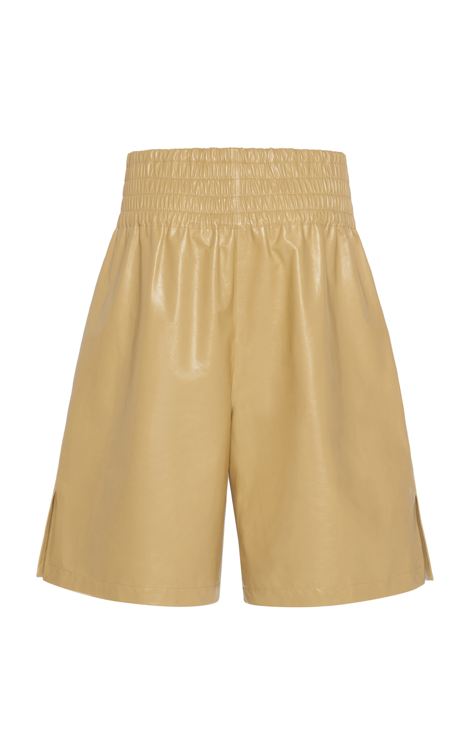 Leather Shorts yellow - 3