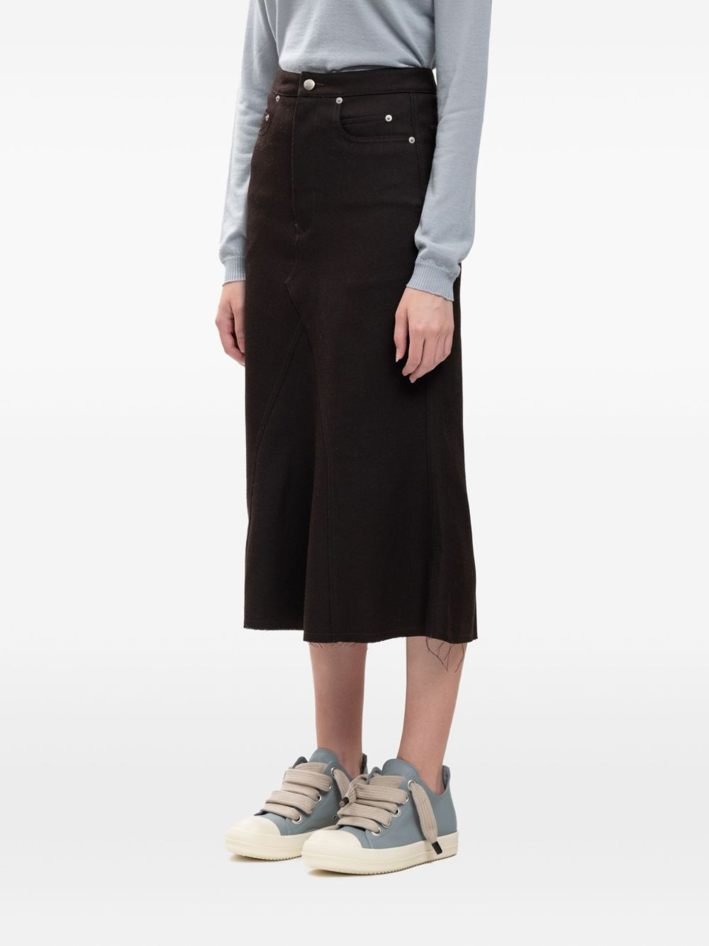 godet wool skirt - 2