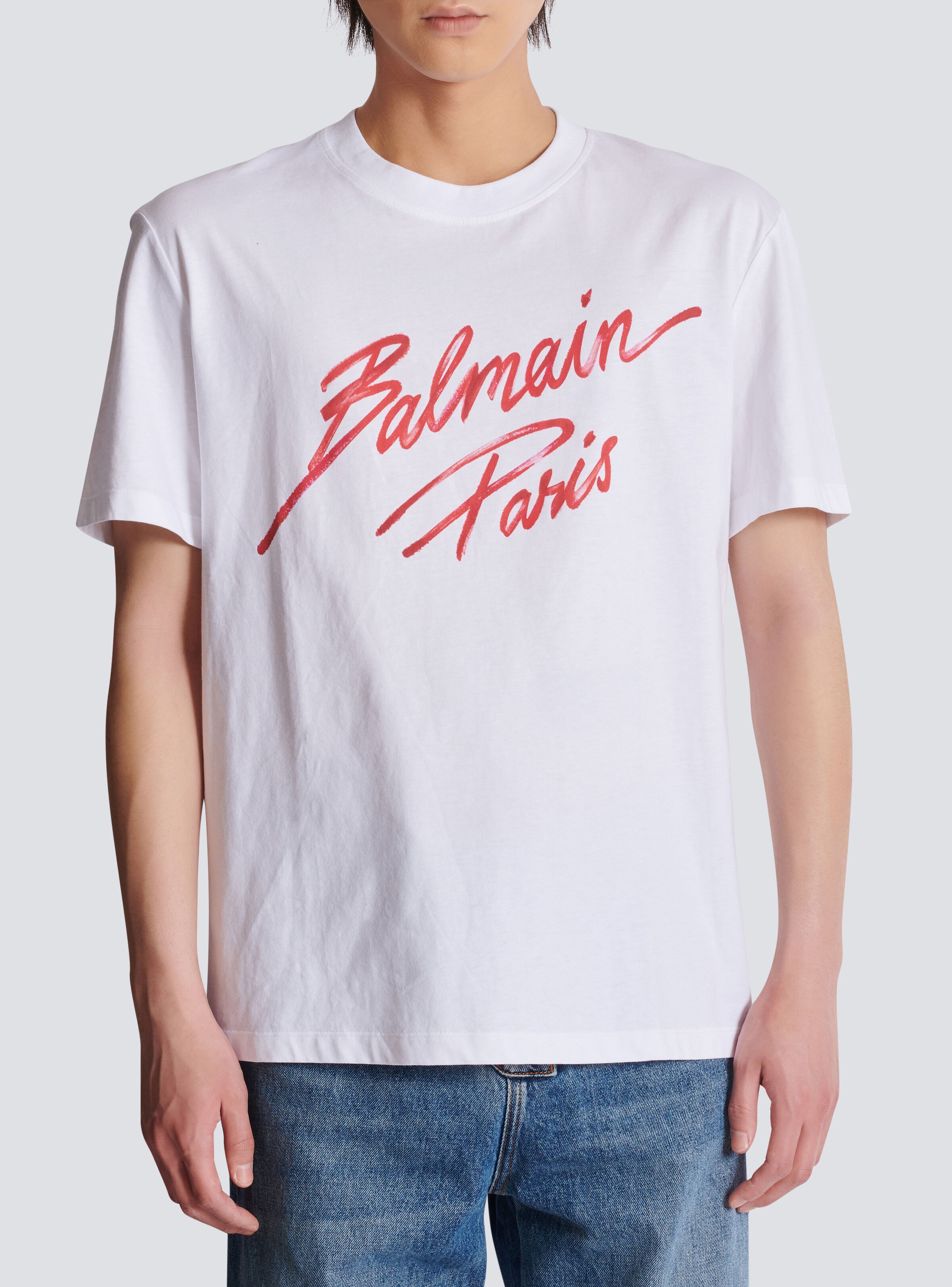 T-shirt with Balmain Lipstick print - 5