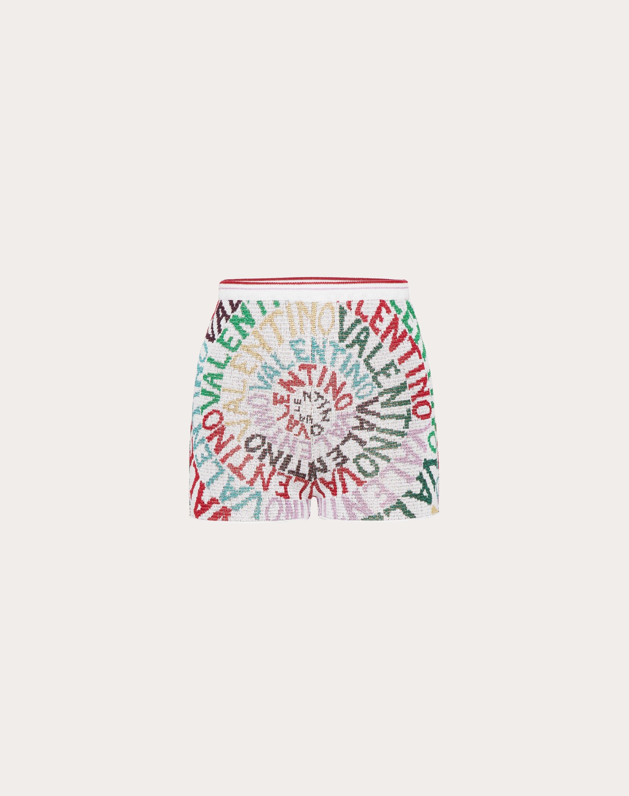 VALENTINO LOOP SHORTS IN JACQUARD LUREX - 1