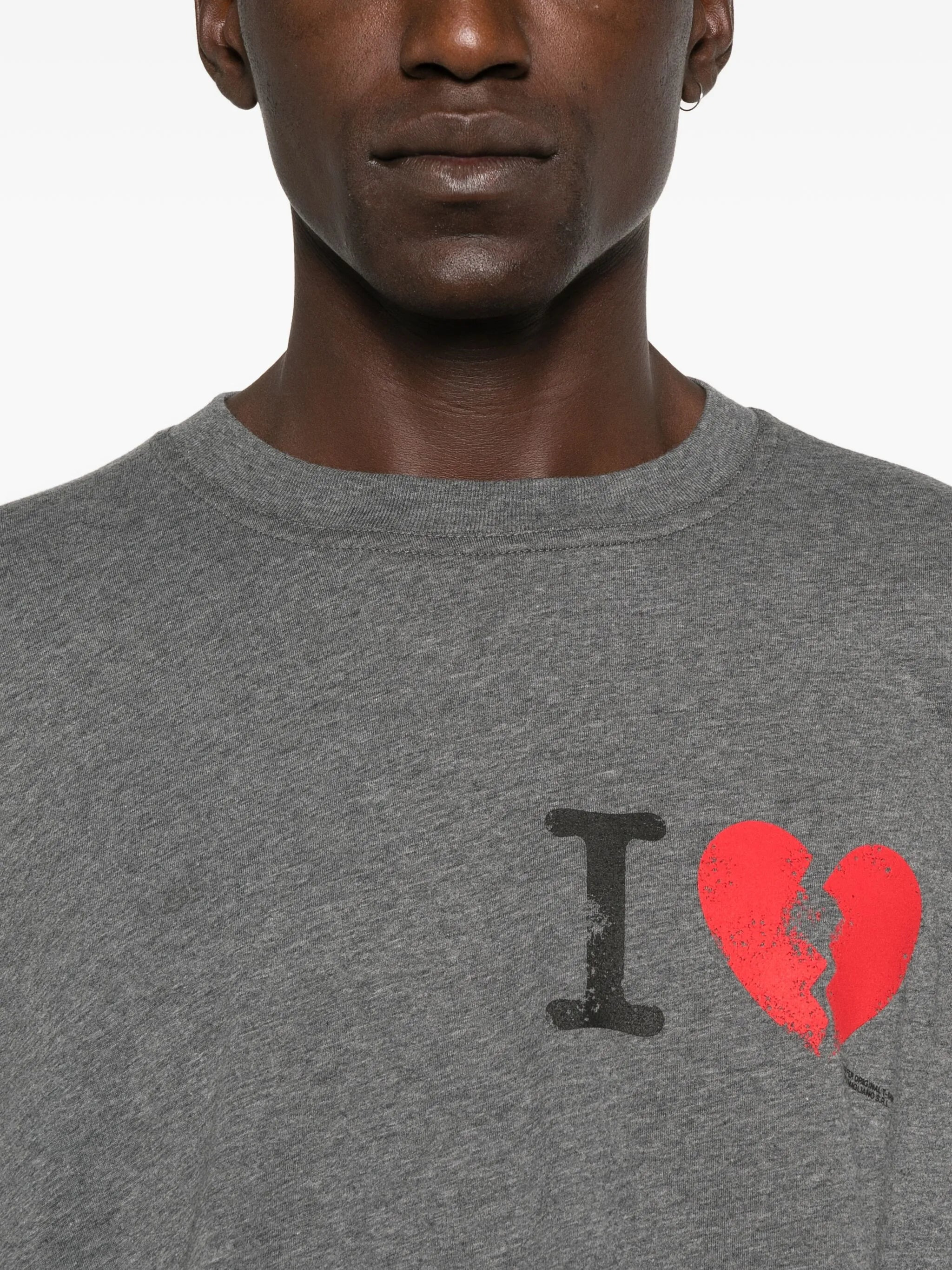 Magliano Broken-heart Print Long-sleeved T-shirt - 4