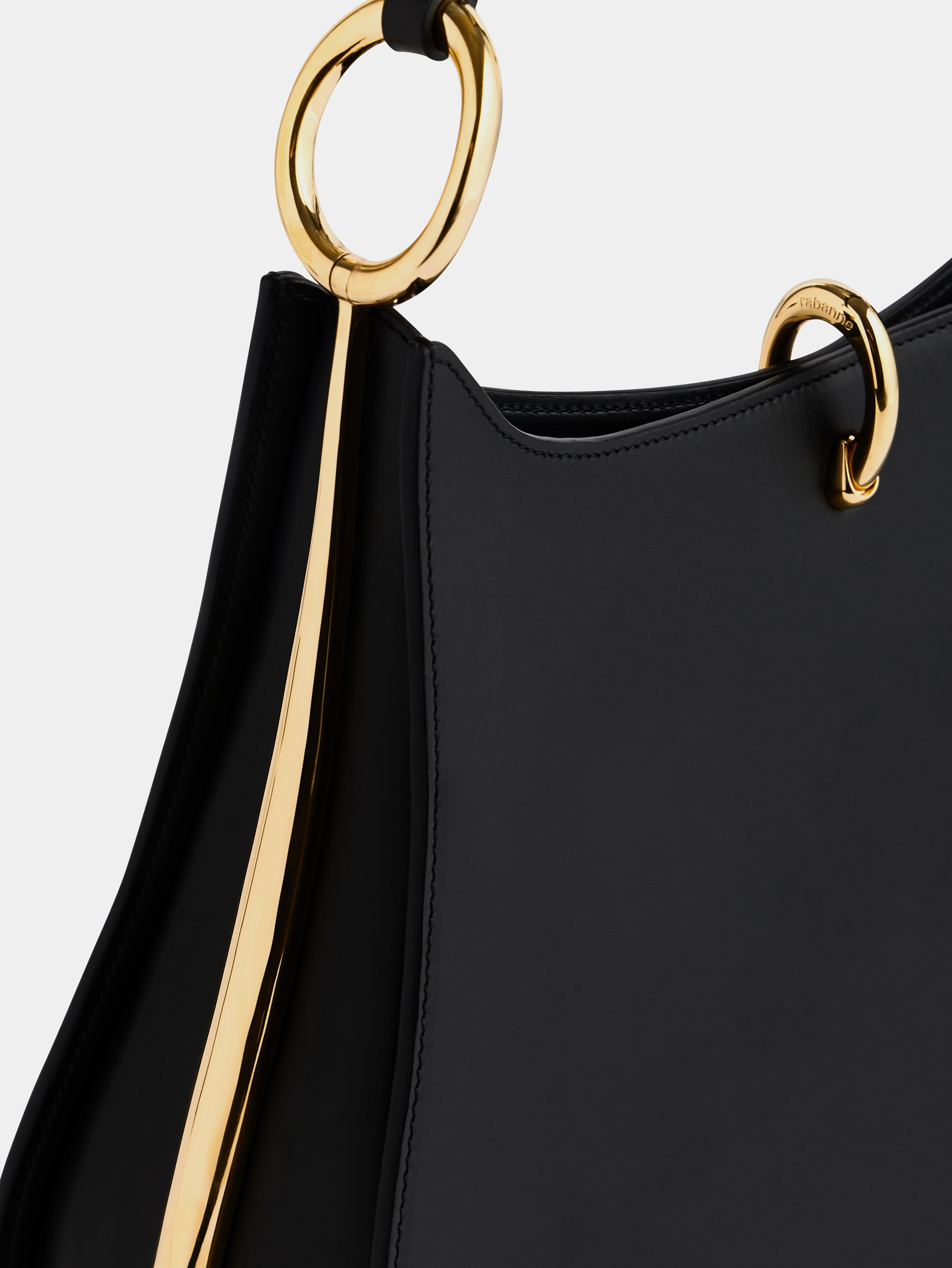 LARGE RING LEATHER BAG - 3