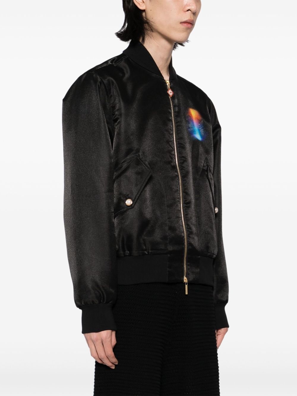 gradient bomber jacket - 3