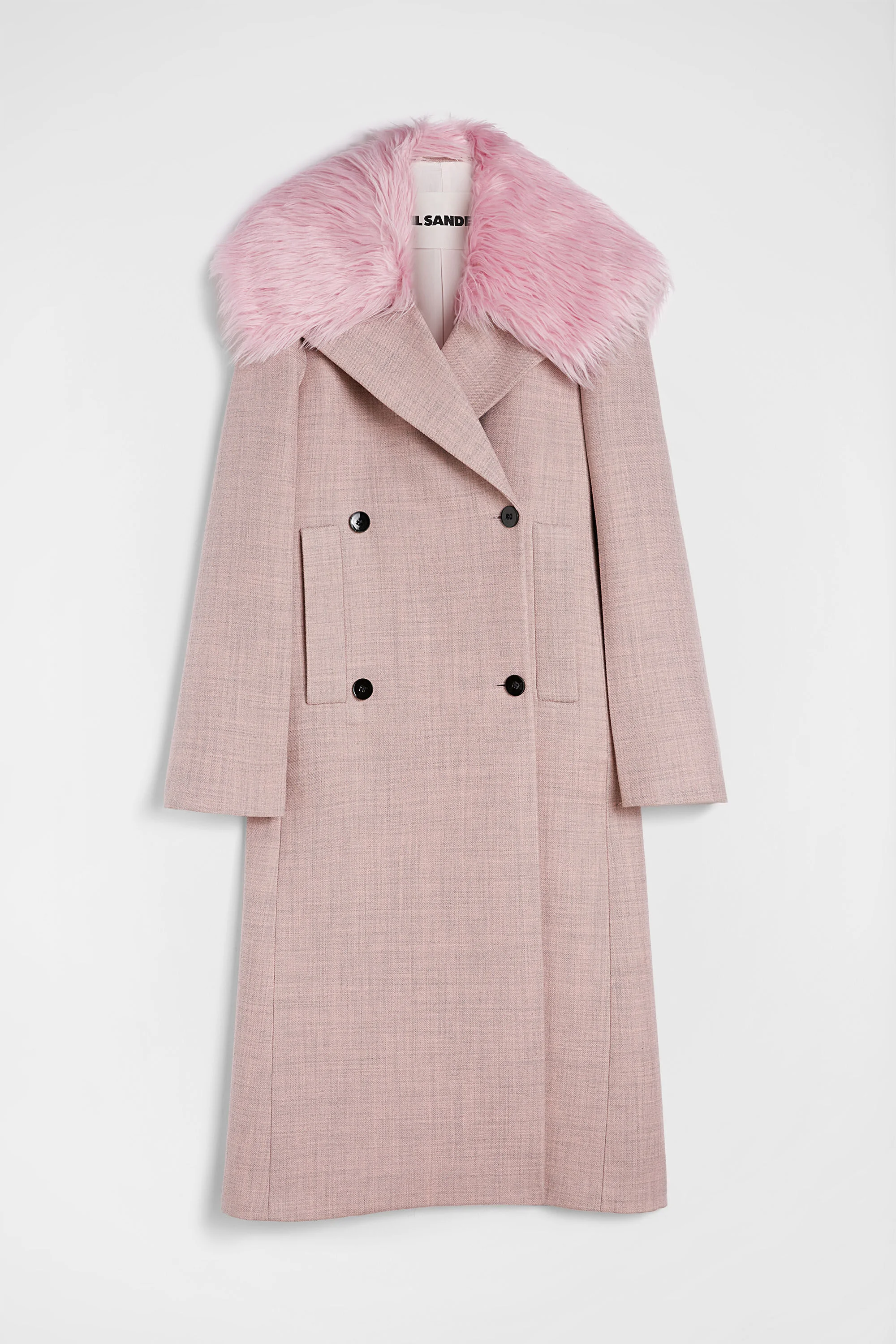 Melanged Wool Coat - 1