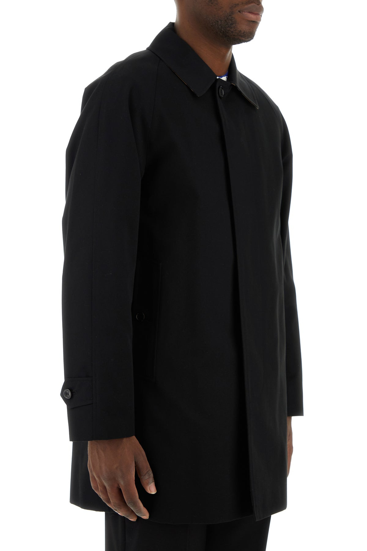 Black gabardine Heritage Camden overcoat - 3
